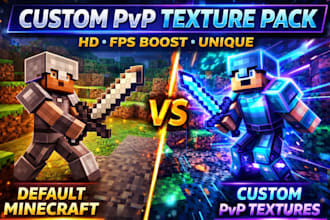 edit or create custom pvp minecraft resource packs HD textures for java