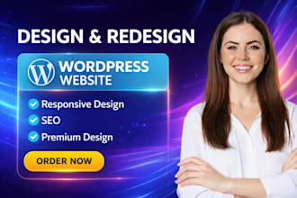 create wordpress website, redesign wordpress website, business website