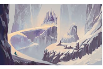 develop concept art, environment and character design