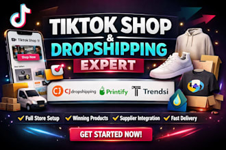 setup tiktok shop tiktok dropshipping cj dropshipping printify trendsi zendrop