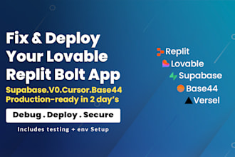 fix deploy cursor ai lovable replit bolt lovable supabase rocket new v0 base44