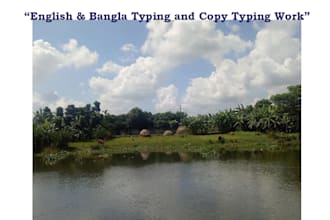 do accurate english or bangla typing and copy typing work