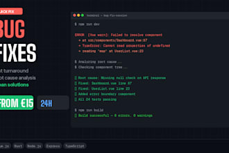 fix bugs in your nuxt, vuejs, or nodejs app fast