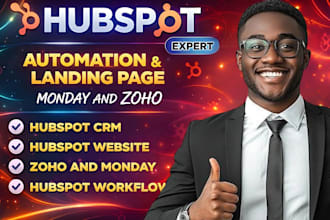 setup hubspot crm workflows automation hubspot website landing page zoho crm
