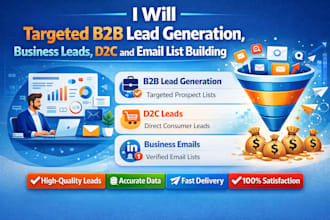targeted b2b lead generation, business leads,d2c and phantombuster