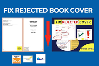 fix, edit, format rejectedbook for amazon KDP, ingram spark, lulu formatting