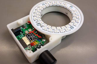 design esp32 led pcb and control system for ws2812b and smart lighting