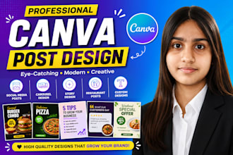 design social media posts using canva