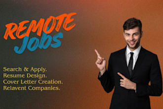 search apply jobs, remote jobs and resume design