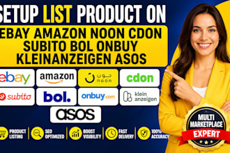 setup list product on ebay amazon noon cdon subito bol onbuy kleinanzeigen asos