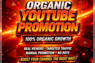 organic youtube video promotion for real audience growth