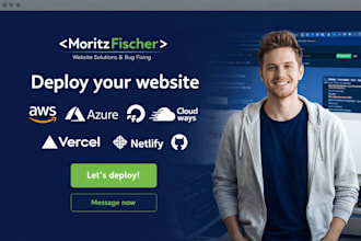 deploy your websites on AWS, netlify, vercel, hostinger azure, digital ocean
