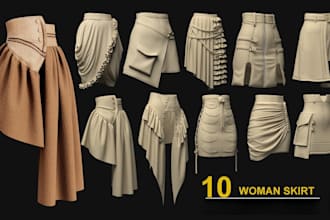 do 3d garment design, second life mesh, clothing animation, vrchat outfit