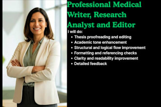 proofread and edit your medical thesis or dissertation