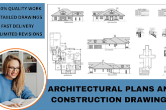 create architectural plans and construction drawings, 3d rendering