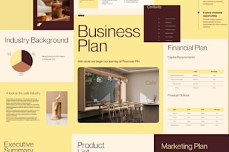 write a business plan with financial projections