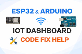 help with esp32 arduino iot projects and web dashboard