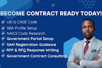 do sam gov registration, uei, cage code, and sba profile for your business