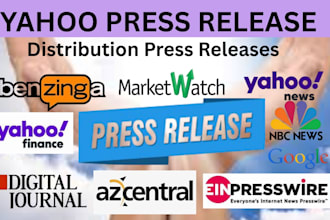 publish your press release on yahoo finance