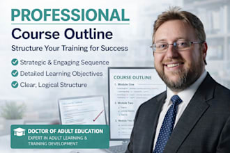 design a professional course or training outline for your program