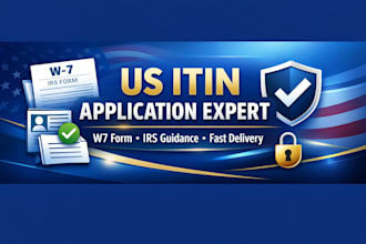 professionally apply for your US itin with w7 form and irs guidance