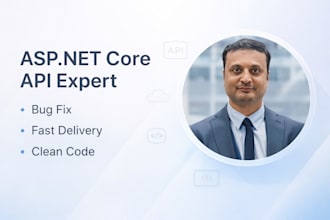 build or fix asp net core web API with scalable code