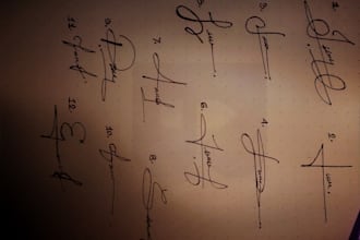 write letters,notes,cards,cursive and signature