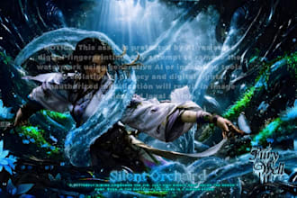 sell you this epic fantasy valda character premade cover art