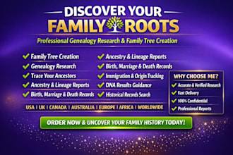 do genealogy research for your family tree