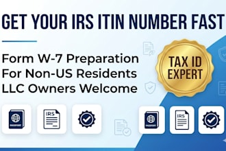 apply your itin number from irs for non US residents using form w7