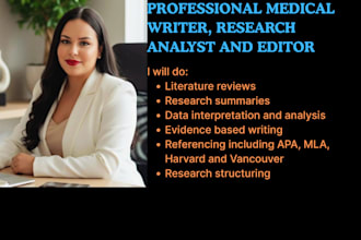 assist with medical research and detailed research analysis