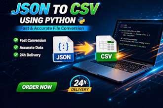 convert json files to CSV with python script