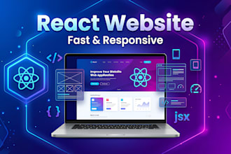 build a responsive react website with modern UI