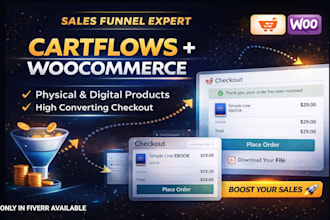 build a sales funnel with cartflows and woocommerce