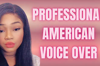 record a warm conversational american female voice over
