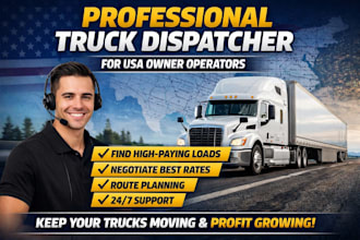 be your professional truck dispatcher for top paying freight loads