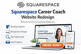 redesign career coach website resume service website coaching website design