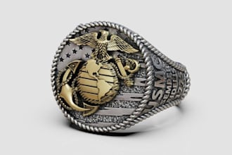 design realistic 3d rings and jewelry models