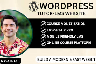 create tutor lms website design with high performance elearning solutions
