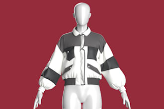 offer second life 3d model 3d fashion designs, clothing, garments and animation