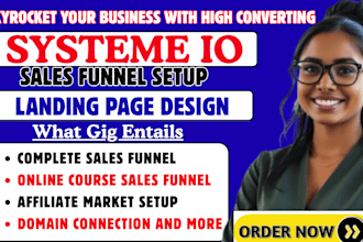 build systeme io sales funnel, systeme io landing page design, squeeze page
