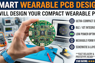 design compart and low power pcb for smart wearabies and pcb solution