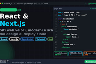 creero il tuo sito web professionale con react e next js