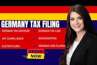 german tax advisor for vat compliance elster filing bookkeeping german tax law