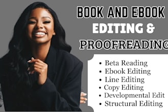 do copy editing book editing book proofreading  and manuscript review