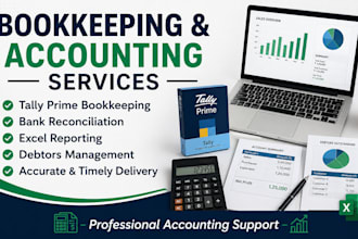 do gst return filing, tds filing and tally accounting work