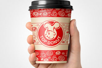do a modern food, bakery, coffee shop, or restaurant logo