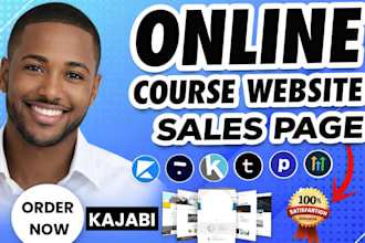 design kajabi website, sales funnel, gohighlevel clickfunnels landing page