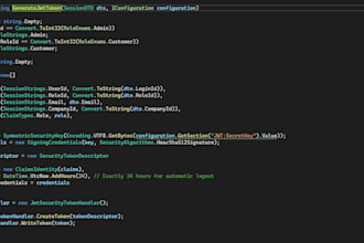develop asp net core web API with jwt and API integration