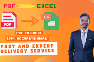 do PDF to excel conversion